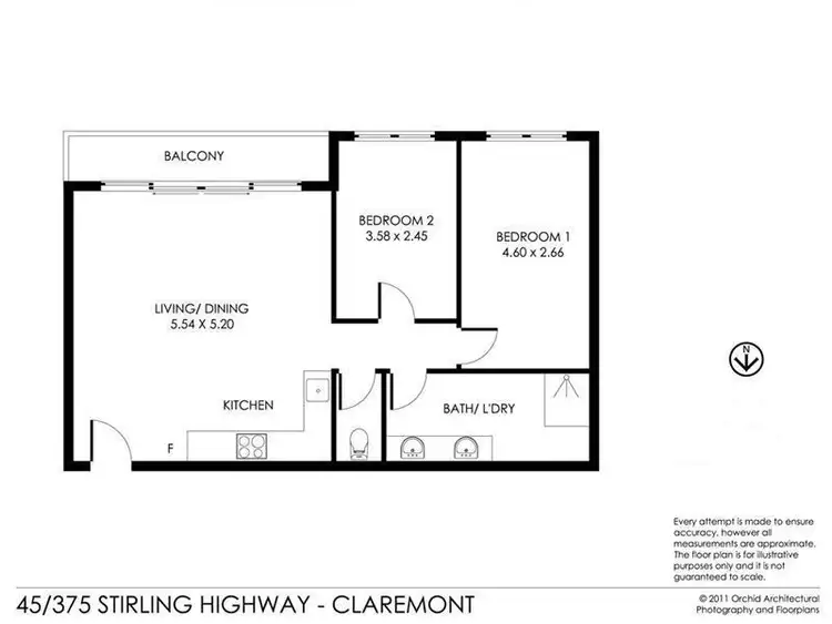 Floorplan of Homely apartment listing, 45/375 Stirling Highway, Claremont WA 6010