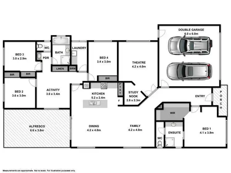 Floorplan of Homely house listing, 16 Pro Hart Drive, Baranduda VIC 3691