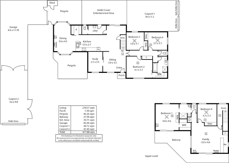 Floorplan of Homely house listing, 1 Elva Avenue, Pooraka SA 5095
