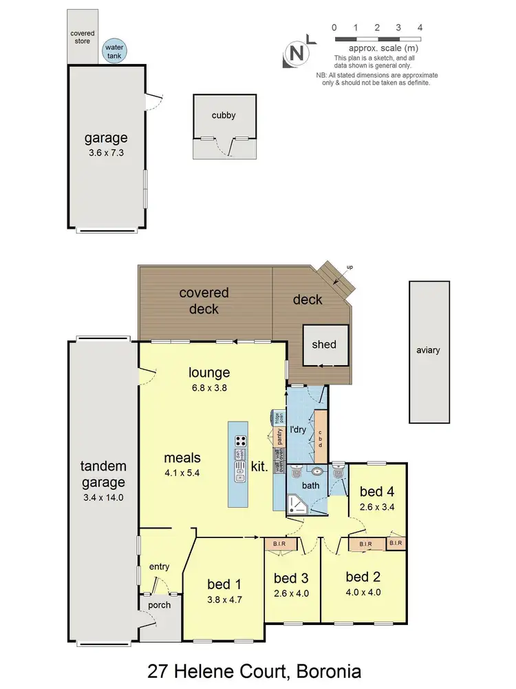 Floorplan of Homely house listing, 27 Helene Court, Boronia VIC 3155