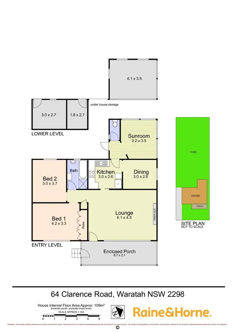 Floorplan of Homely house listing, 64 Clarence Road, Waratah NSW 2298