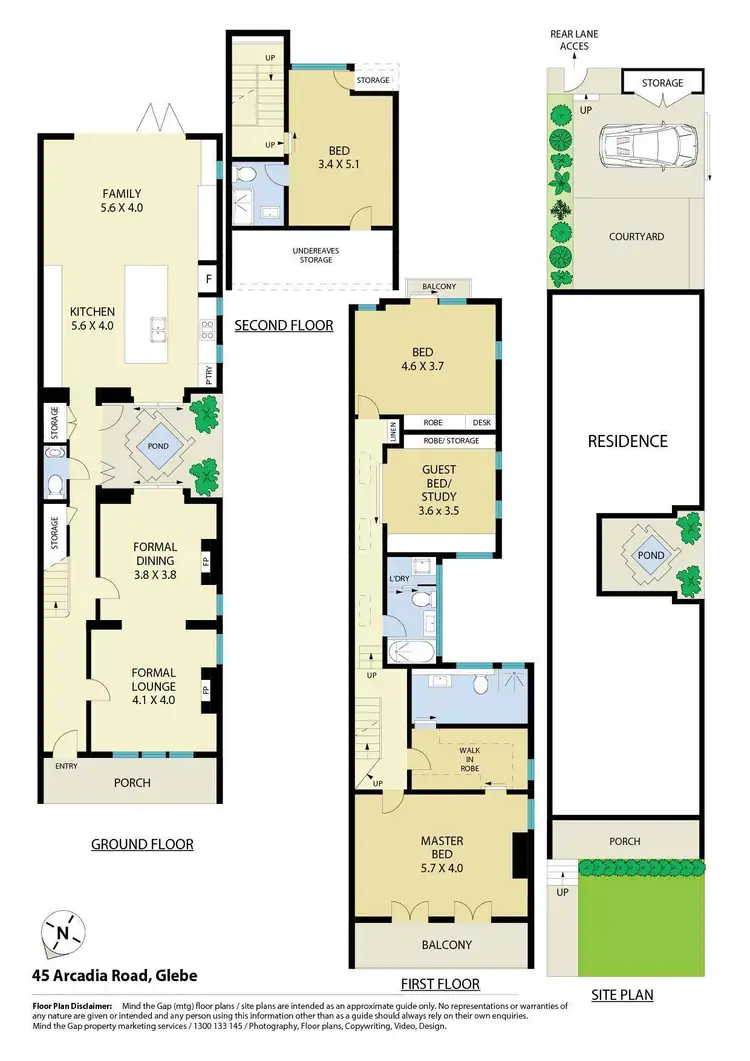 Floorplan of Homely house listing, 45 Arcadia Road, Glebe NSW 2037