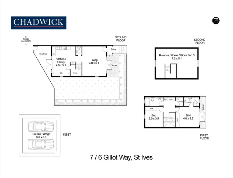 Floorplan of Homely townhouse listing, 7/6 Gillott Way, St Ives NSW 2075