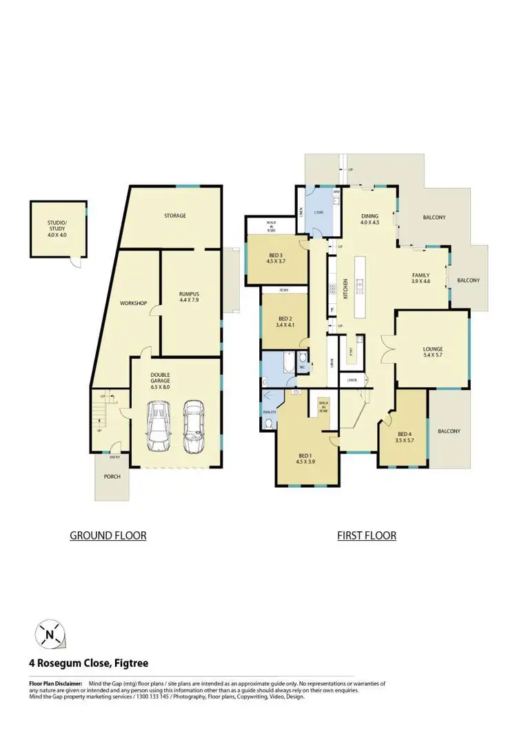 Floorplan of Homely house listing, 4 Rosegum Close, Figtree NSW 2525