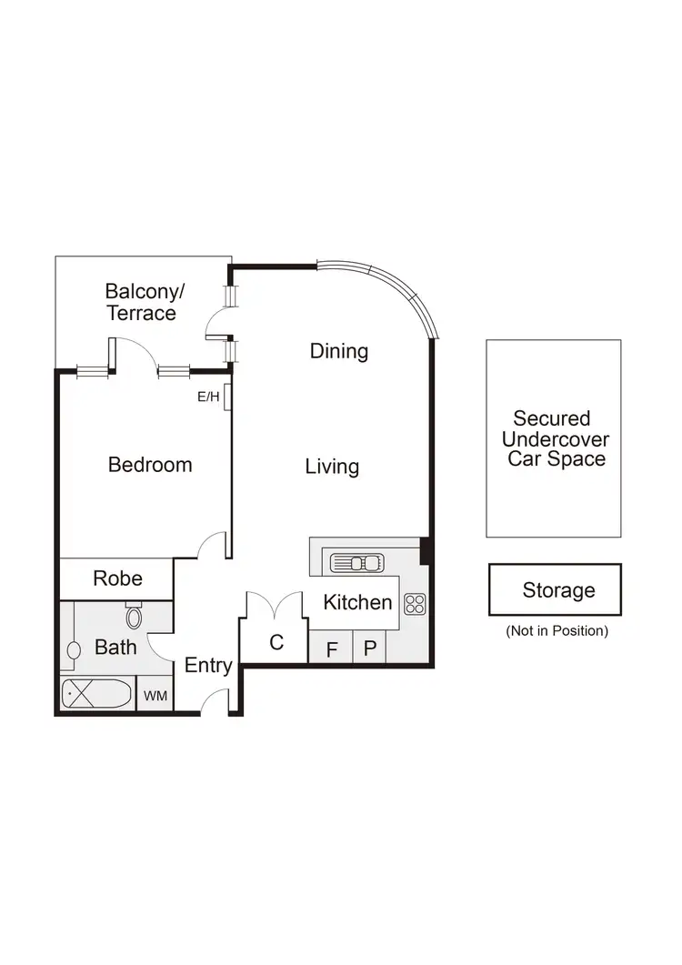 Floorplan of Homely apartment listing, 14/1 Graham Street, Port Melbourne VIC 3207