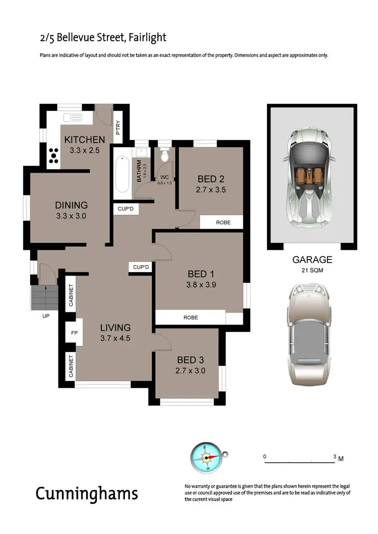 Floorplan of Homely unit listing, 2/5 Bellevue Street, Fairlight NSW 2094