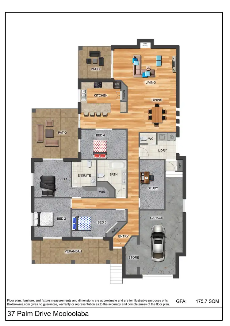 Floorplan of Homely house listing, 37 Palm Drive, Mooloolaba QLD 4557