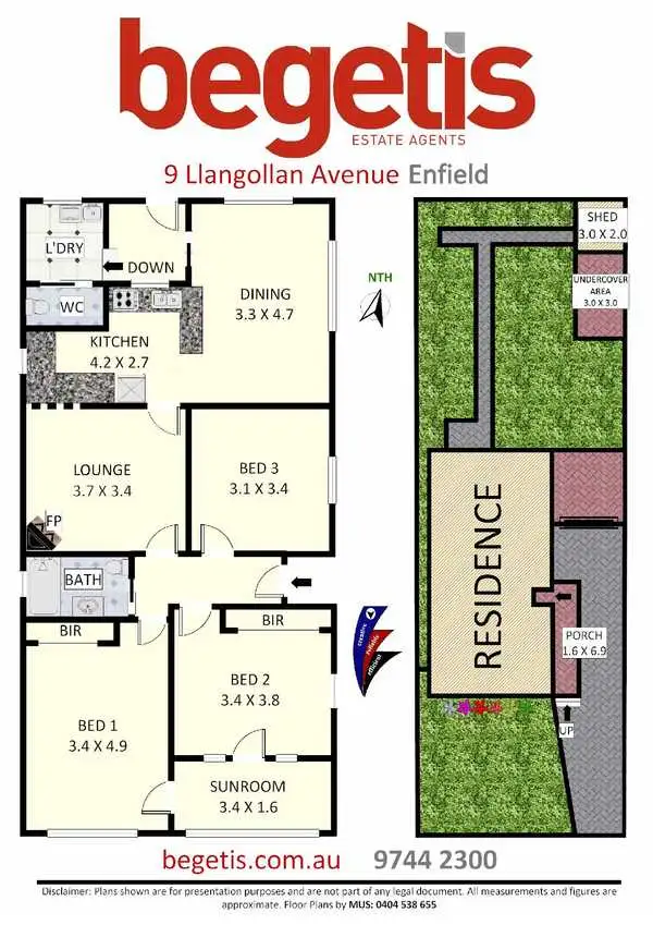 Floorplan of Homely house listing, 9 Llangollan Avenue, Enfield NSW 2136