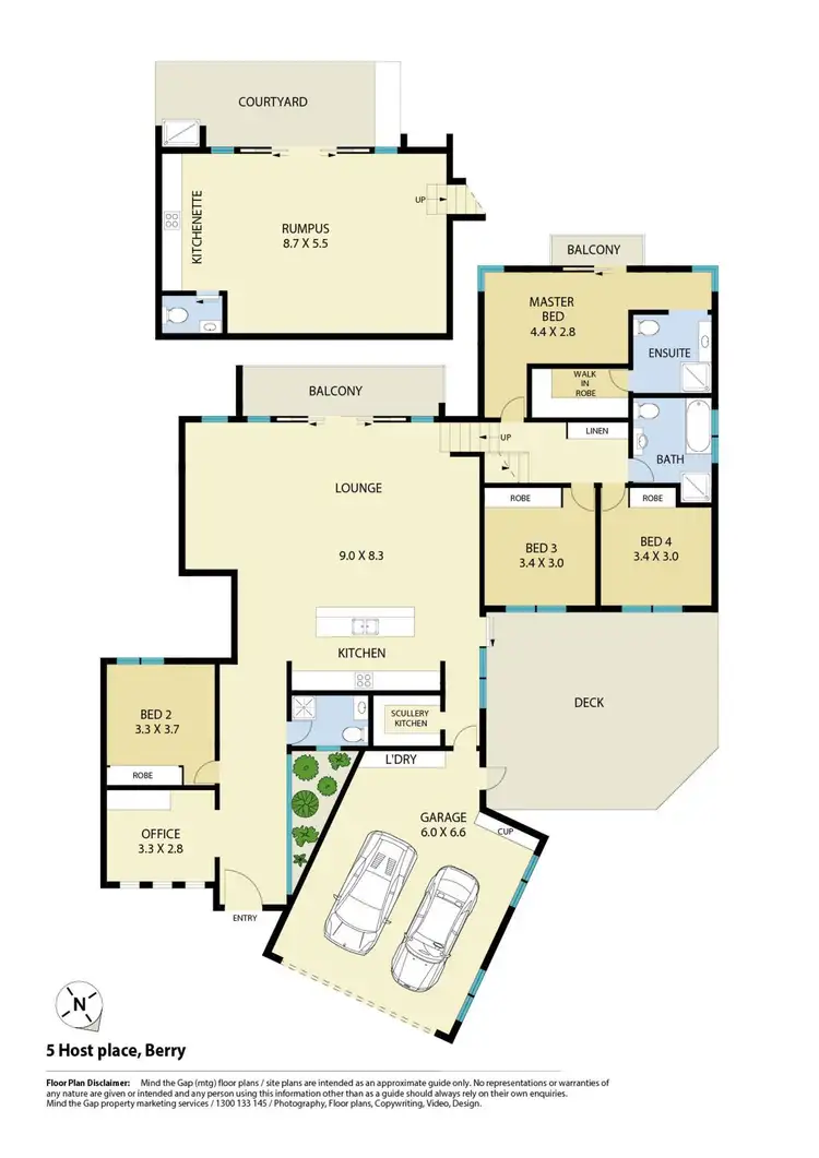 Floorplan of Homely house listing, 5 Host Place, Berry NSW 2535