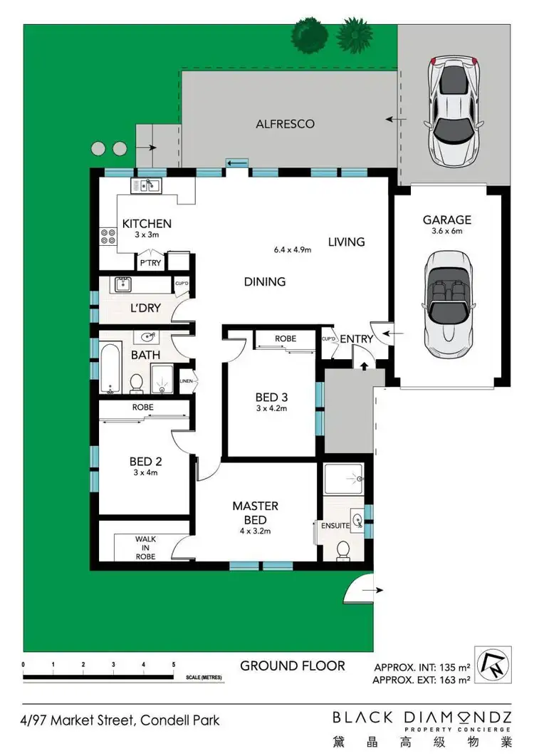 Floorplan of Homely apartment listing, 4/97 Market Street, Condell Park NSW 2200