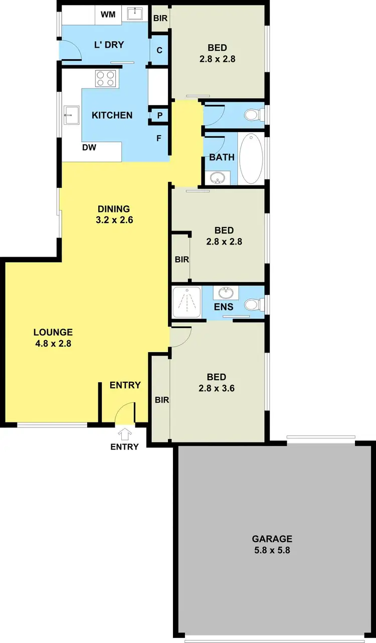 Floorplan of Homely house listing, 15 Jasmine Court, Meadow Heights VIC 3048