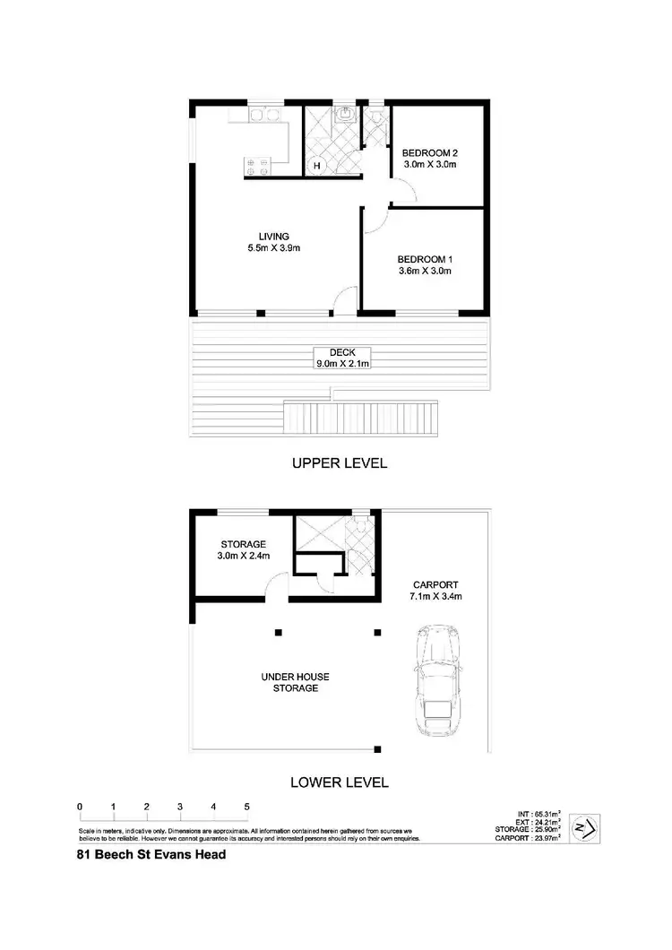 Floorplan of Homely house listing, 81 Beech Street, Evans Head NSW 2473