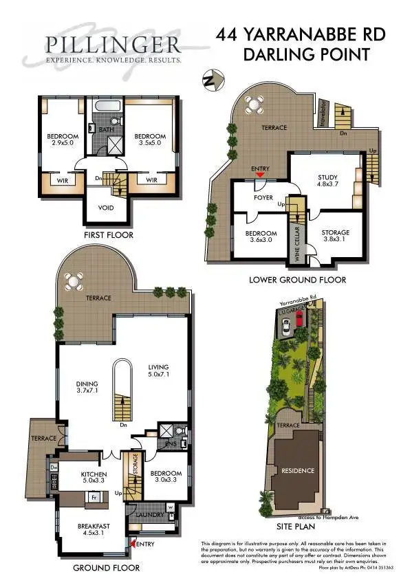 Floorplan of Homely house listing, 44 Yarranabbe Road, Darling Point NSW 2027