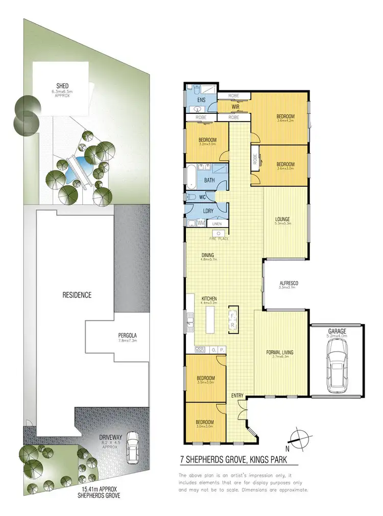 Floorplan of Homely house listing, 7 Shepherds Grove, Kings Park VIC 3021