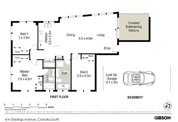Floorplan of Homely apartment listing, 4/4 Giddings Avenue, Cronulla NSW 2230