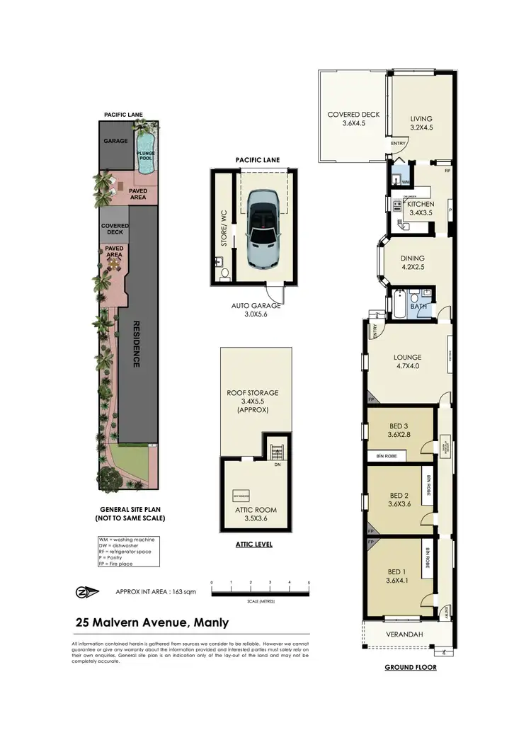 Floorplan of Homely semi-detached listing, 25 Malvern Avenue, Manly NSW 2095