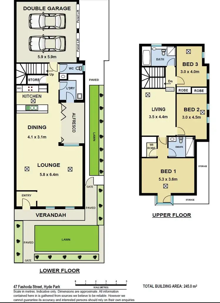 Floorplan of Homely house listing, 47 Fashoda Street, Hyde Park SA 5061