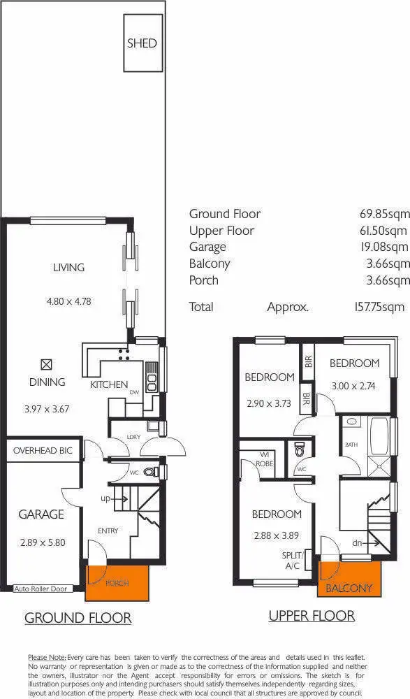 Floorplan of Homely townhouse listing, 19 The Walkway, North Haven SA 5018