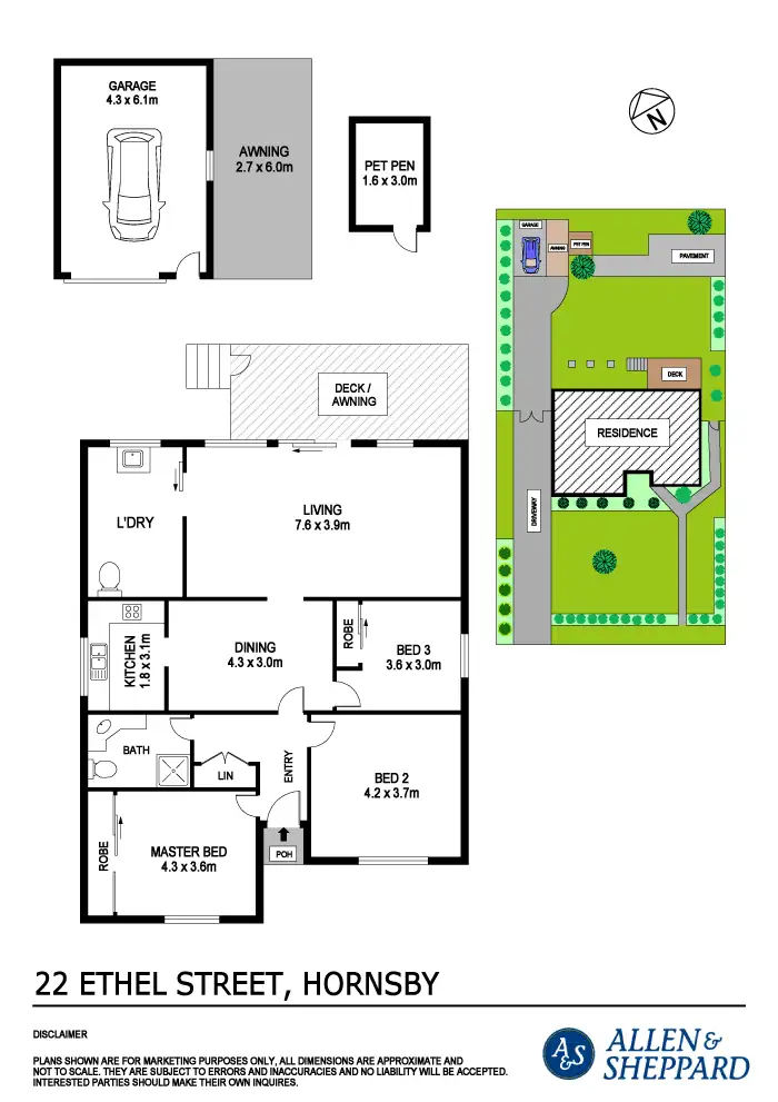 Floorplan of Homely house listing, 22 Ethel Street, Hornsby NSW 2077