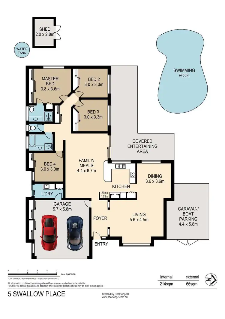 Floorplan of Homely house listing, 5 Swallow Place, Sinnamon Park QLD 4073