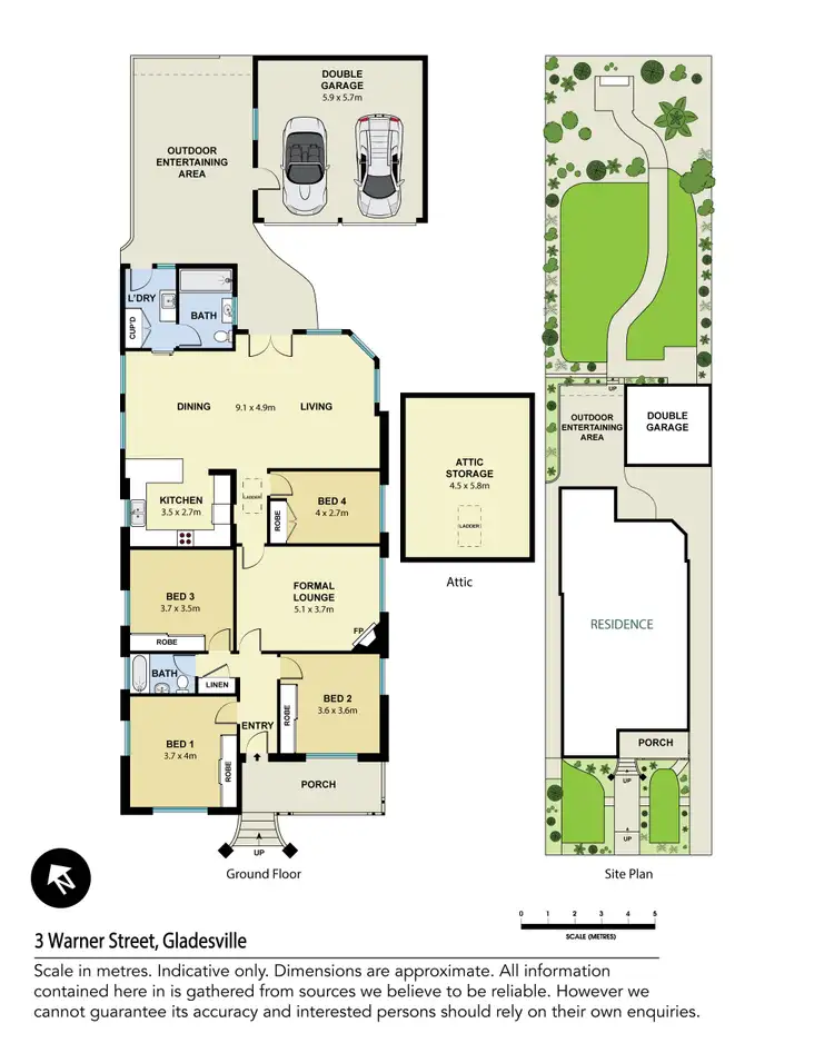 Floorplan of Homely house listing, 3 Warner Street, Gladesville NSW 2111