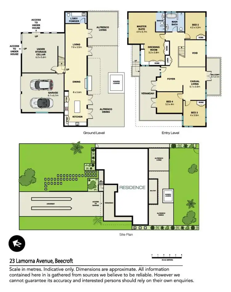 Floorplan of Homely house listing, 23 Lamorna Avenue, Beecroft NSW 2119