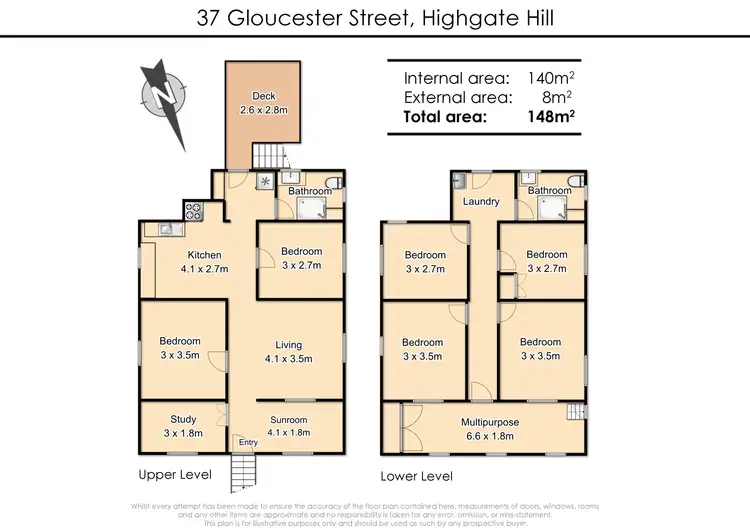 Floorplan of Homely house listing, 37 Gloucester Street, Highgate Hill QLD 4101
