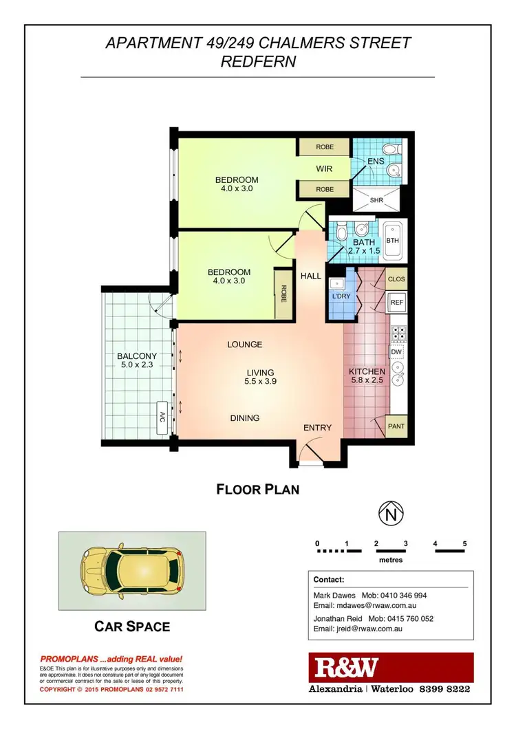 Floorplan of Homely apartment listing, 49/249-259 Chalmers Street, Redfern NSW 2016