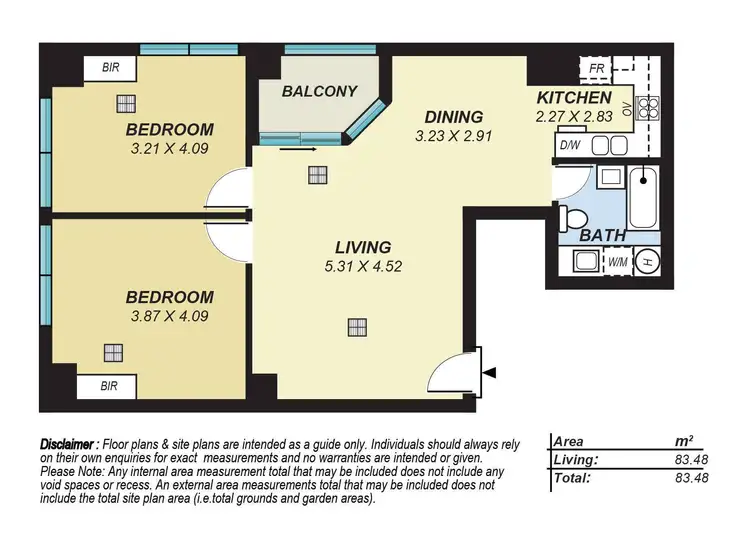 Floorplan of Homely apartment listing, 1009/39 Grenfell Street, Adelaide SA 5000
