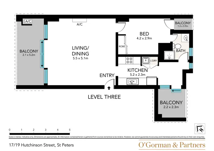 Floorplan of Homely apartment listing, 17/19 Hutchinson Street, St Peters NSW 2044