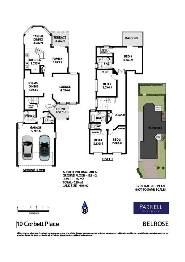 Floorplan of Homely house listing, 10 Corbett Place, Belrose NSW 2085