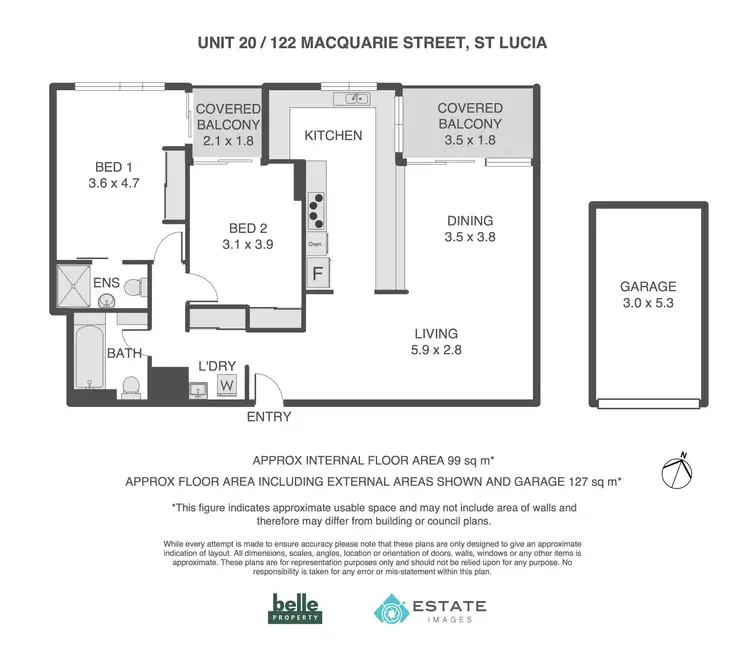 Floorplan of Homely apartment listing, 20/122 Macquarie Street, St Lucia QLD 4067