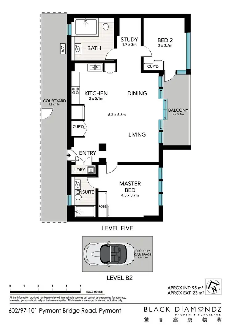 Floorplan of Homely apartment listing, 6.02/97-101 Pyrmont Bridge Road, Pyrmont NSW 2009