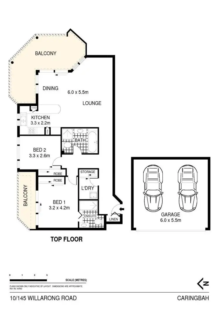 Floorplan of Homely unit listing, 10/145 Willarong Road, Caringbah NSW 2229
