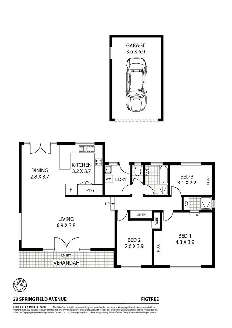 Floorplan of Homely house listing, 23 Springfield Avenue, Figtree NSW 2525