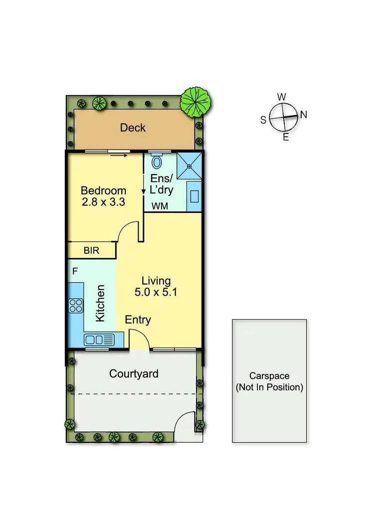 Floorplan of Homely apartment listing, 3/57 Pender Street, Thornbury VIC 3071