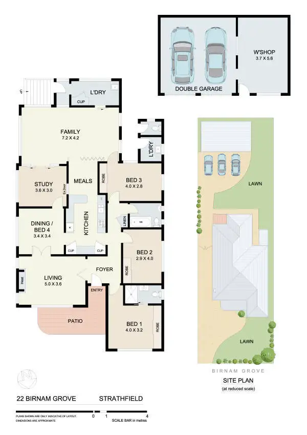 Floorplan of Homely house listing, 22 Birnam Grove, Strathfield NSW 2135