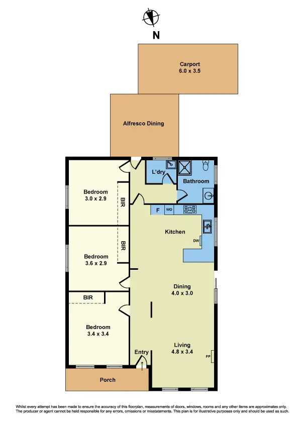 Floorplan of Homely house listing, 1/29 Moira Street, Sunshine VIC 3020