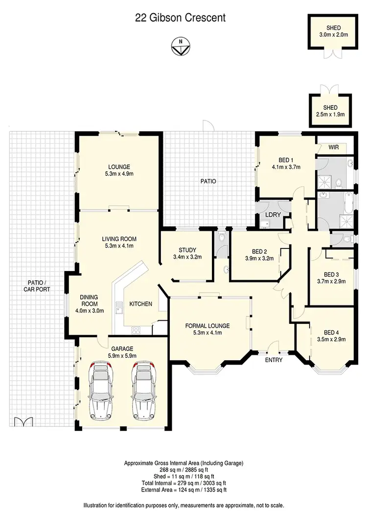 Floorplan of Homely house listing, 22 Gibson Crescent, Bellbowrie QLD 4070