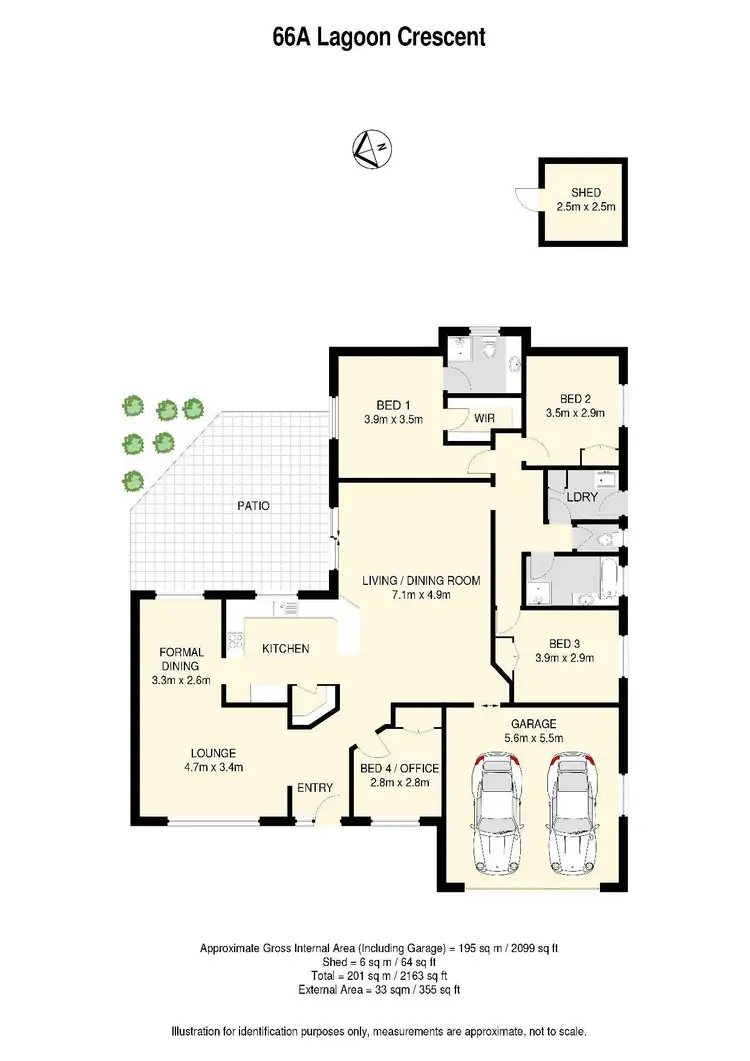 Floorplan of Homely house listing, 66a Lagoon Crescent, Bellbowrie QLD 4070