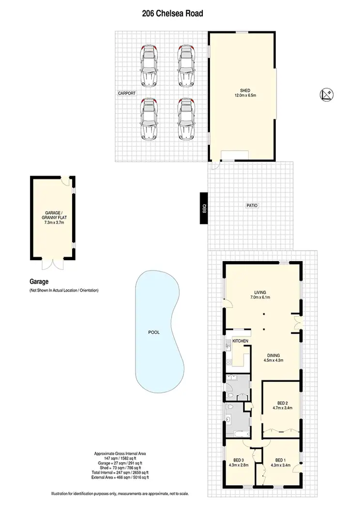 Floorplan of Homely house listing, 206 Chelsea Road, Ransome QLD 4154
