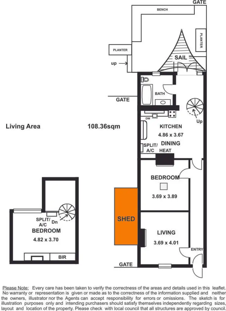 Floorplan of Homely house listing, 5 Little Grenfell Street, Kent Town SA 5067