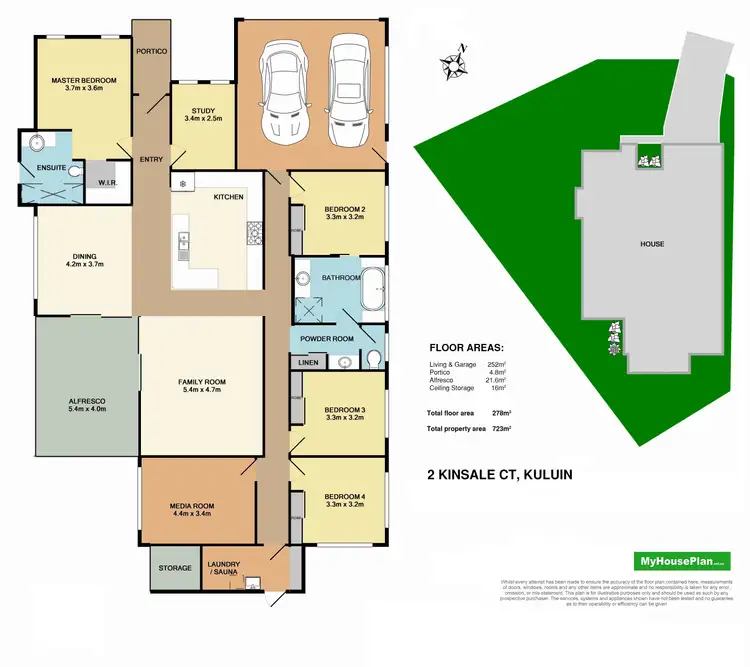 Floorplan of Homely house listing, 2 Kinsale Court, Kuluin QLD 4558