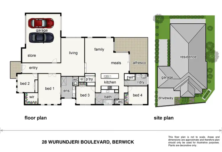 Floorplan of Homely house listing, 28 Wurundjeri Boulevard, Berwick VIC 3806