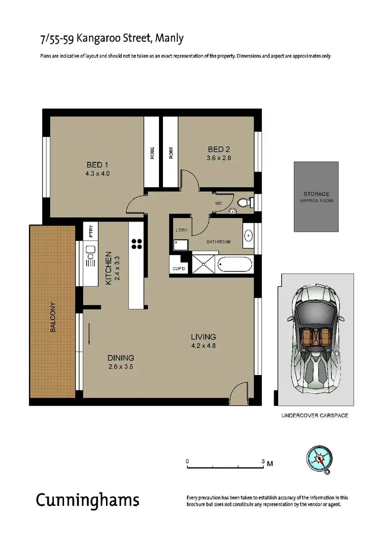 Floorplan of Homely apartment listing, 7/55 Kangaroo Street, Manly NSW 2095