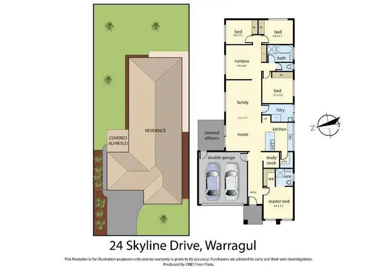 Floorplan of Homely house listing, 24 Skyline Drive, Warragul VIC 3820