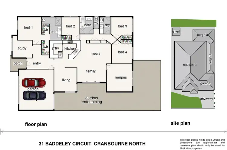 Floorplan of Homely house listing, 31 Baddeley Circuit, Cranbourne North VIC 3977