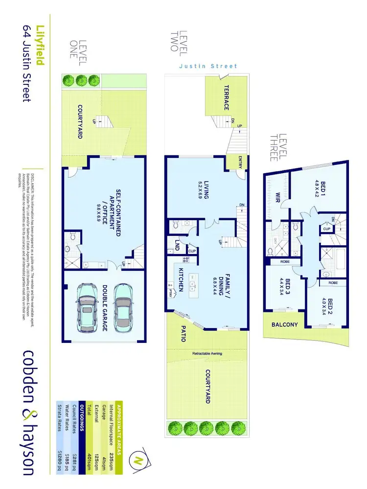 Floorplan of Homely house listing, 64 Justin Street, Lilyfield NSW 2040