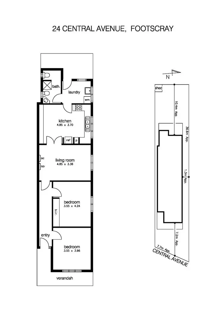 Floorplan of Homely house listing, 24 Central Avenue, Footscray VIC 3011