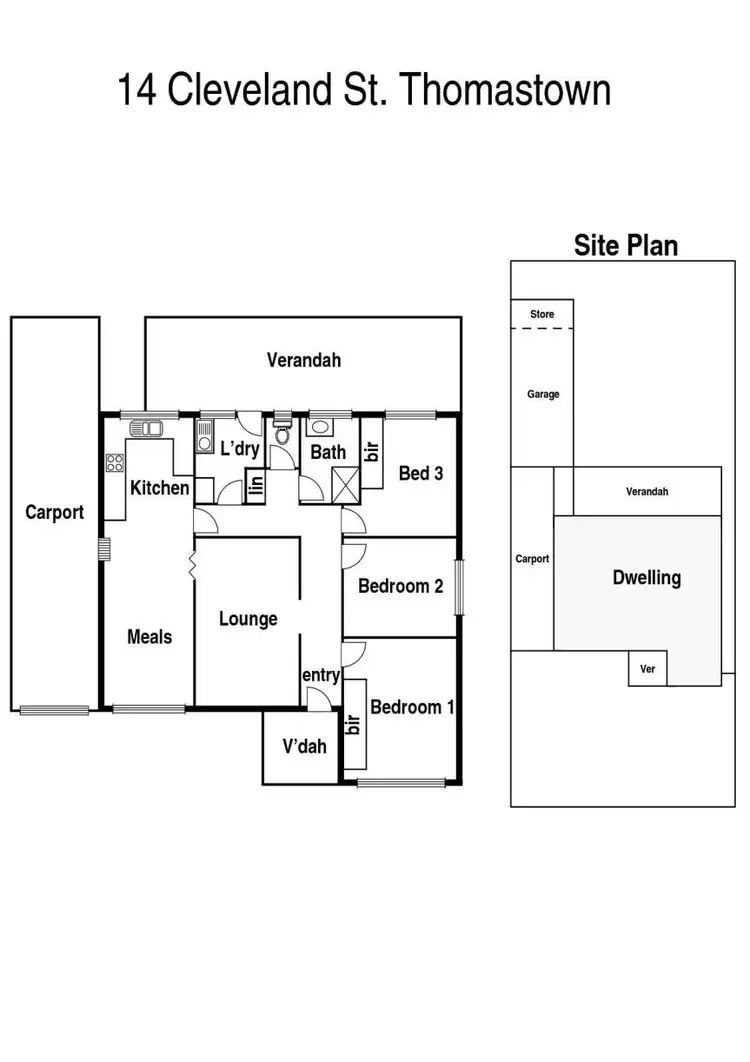 Floorplan of Homely house listing, 14 Cleveland Street, Thomastown VIC 3074